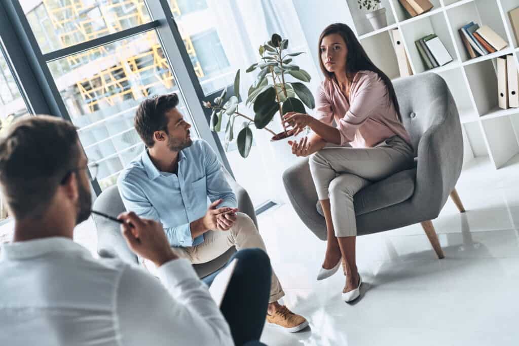 Marriage counseling teaches couples communication techniques