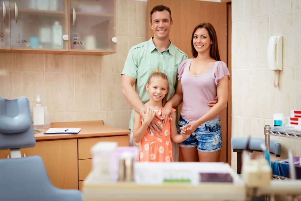 family-at-the-dentist