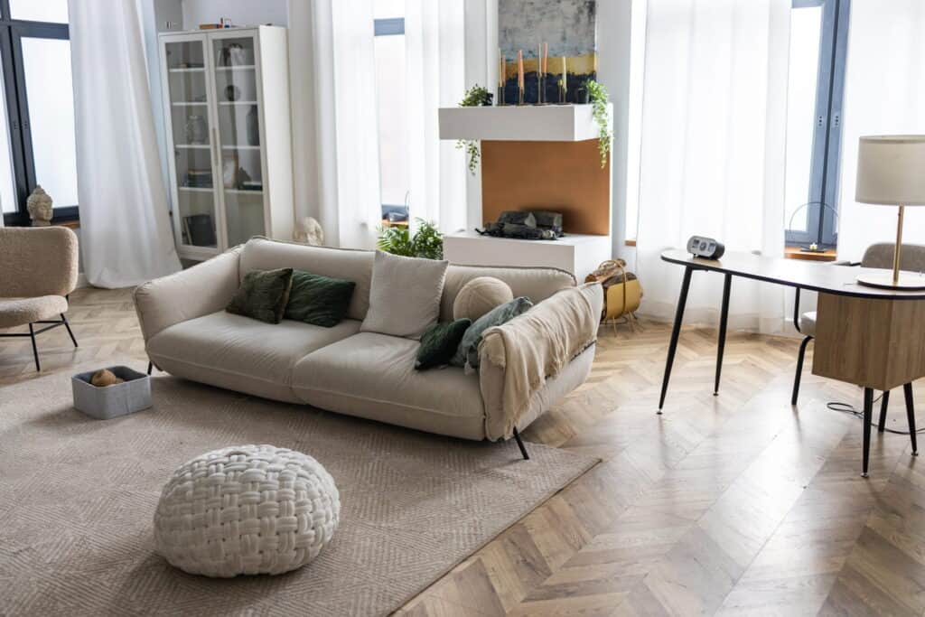 The 10 Most Affordable Flooring Options LVP flooring in living room