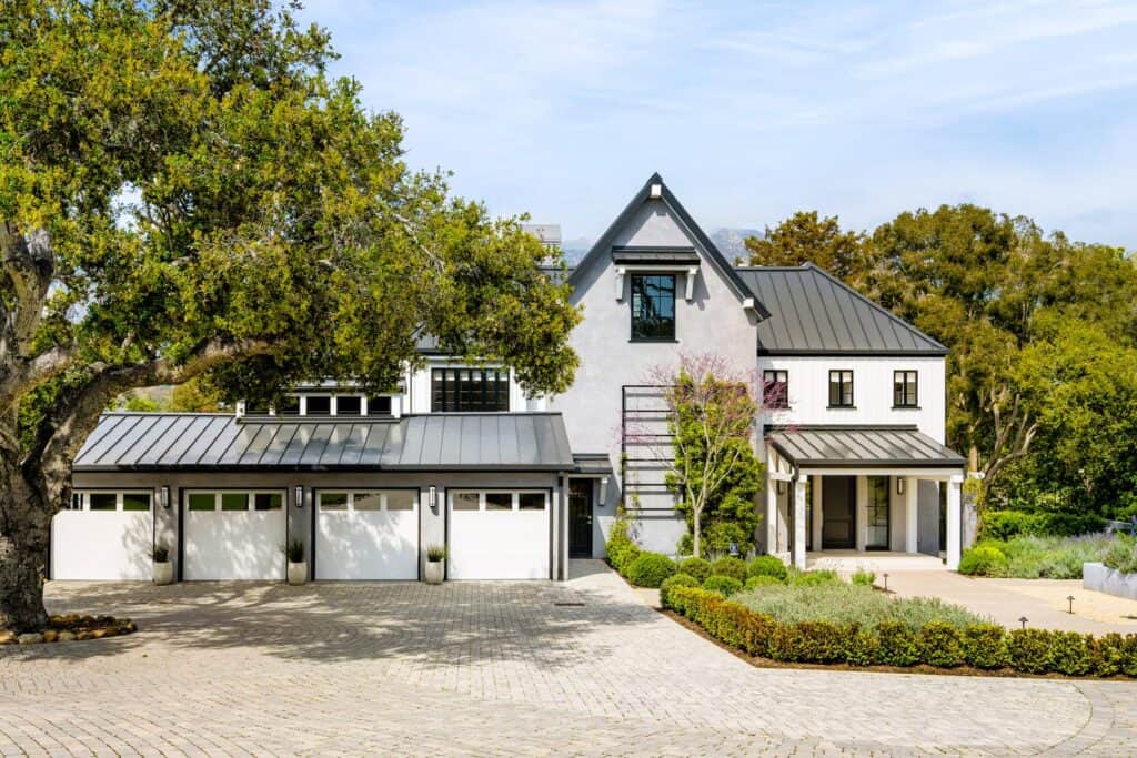 grey and white house