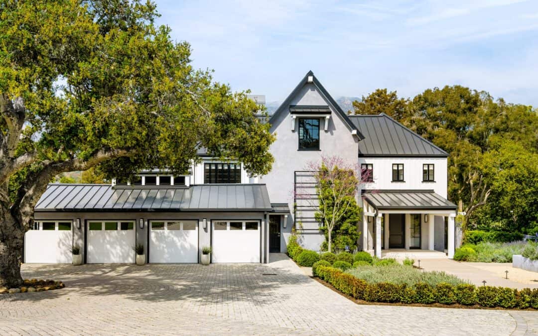 grey and white house